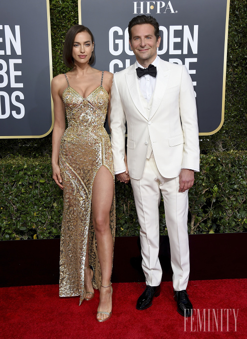 Január 2019: Bradley Cooper sa s Irininou po svojom boku objavuje na Golden Globes