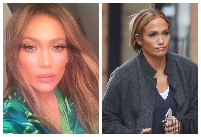 Speváčka Jennifer Lopez sa v zásade fotí iba zhora, aby tak zakryla jemné vrásky okolo očí