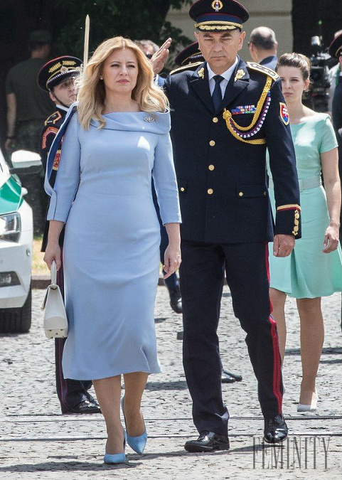 Prvá prezidentka Slovenskej republiky Zuzana Čaputová mala na sebe model z dielne Borisa Hanečku