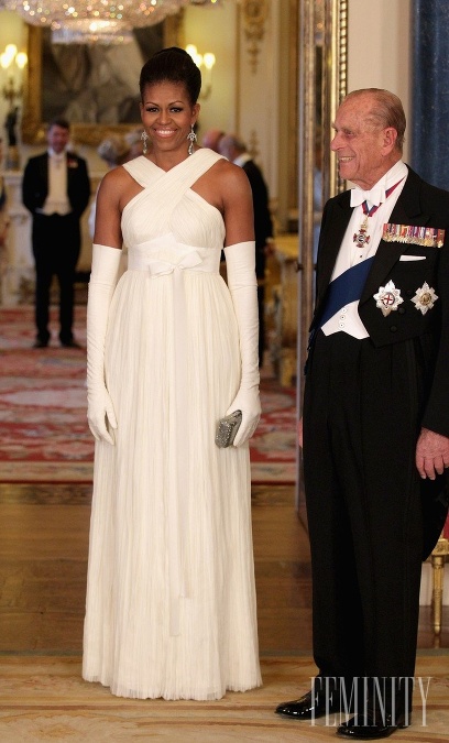 Vypracované paže bývalej prvej dámy USA Michelle Obama