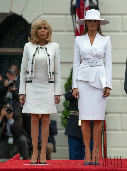 Brigitte Macron a Melania Trump v roli súčasných prvých dám