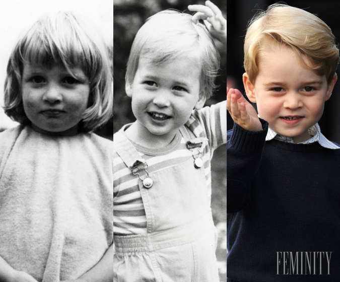 Princezná Diana, princ William, princ George - gény sa jednoducho poprieť nedajú